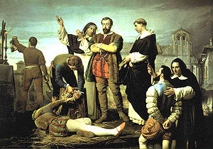 "La ejecución de los comuneros en Villalar" de Antonio Gisbert. Fuente: Wikimedia Commons. 